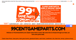 Desktop Screenshot of 99centgameparts.com